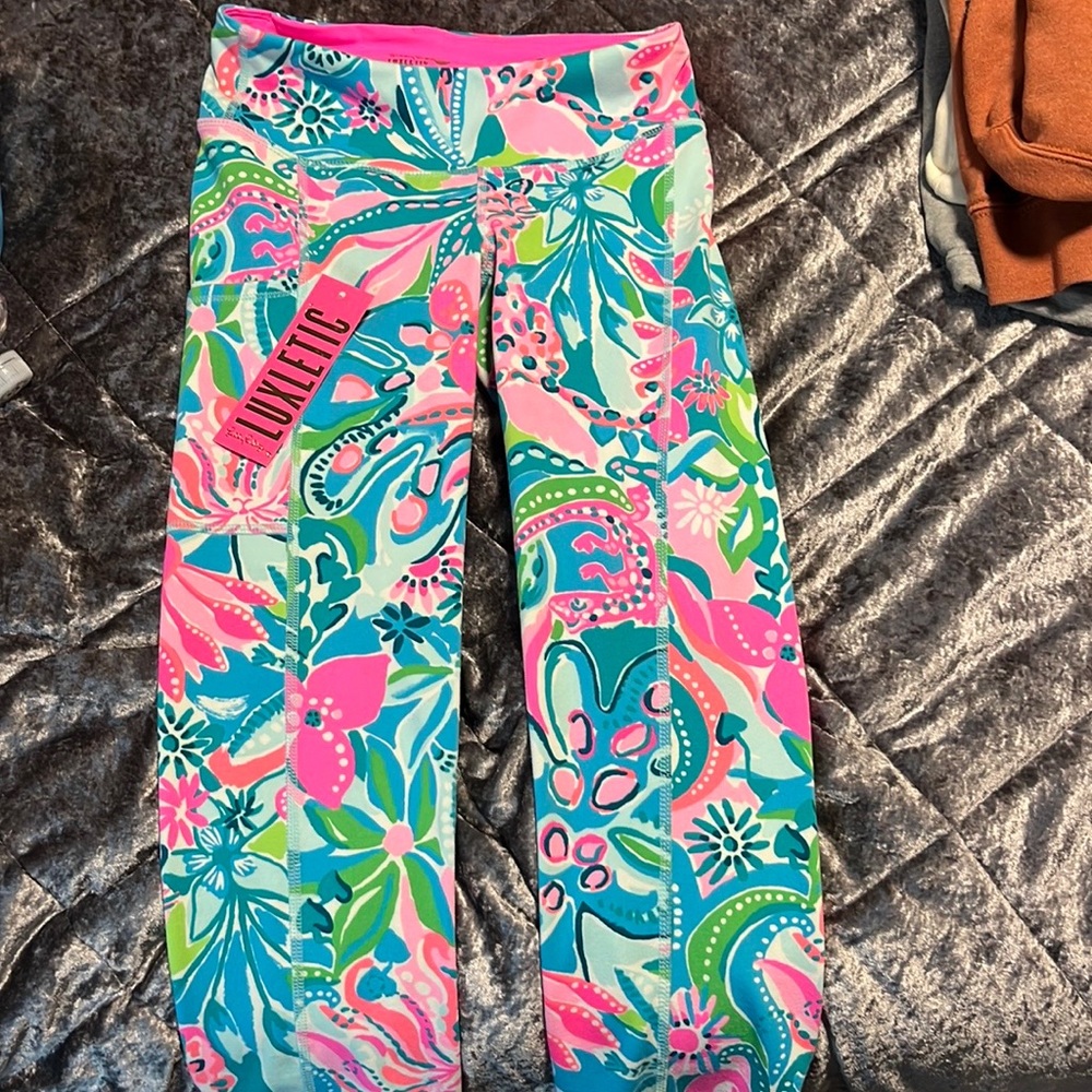 lilly pulitzer weekender crop leggings - luxletic